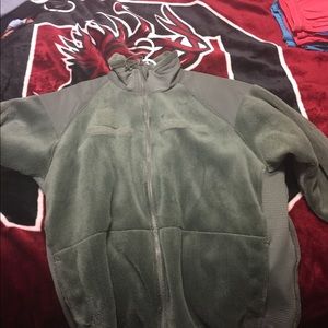 Large, Fleece Cold Weather Jacket (Army)